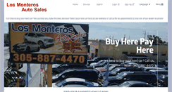 Desktop Screenshot of losmonterosautosales.com